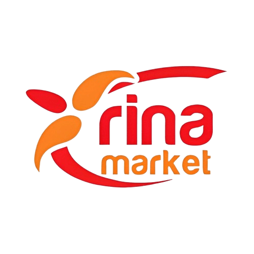 Rina Market logo, featuring a clean and modern design that represents a business focused on delivering quality products and services to its customers.