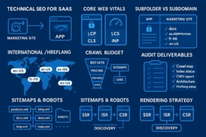 Technical SEO for SaaS: Core Web Vitals, hreflang, sitemaps, crawl budget & SSR strategy