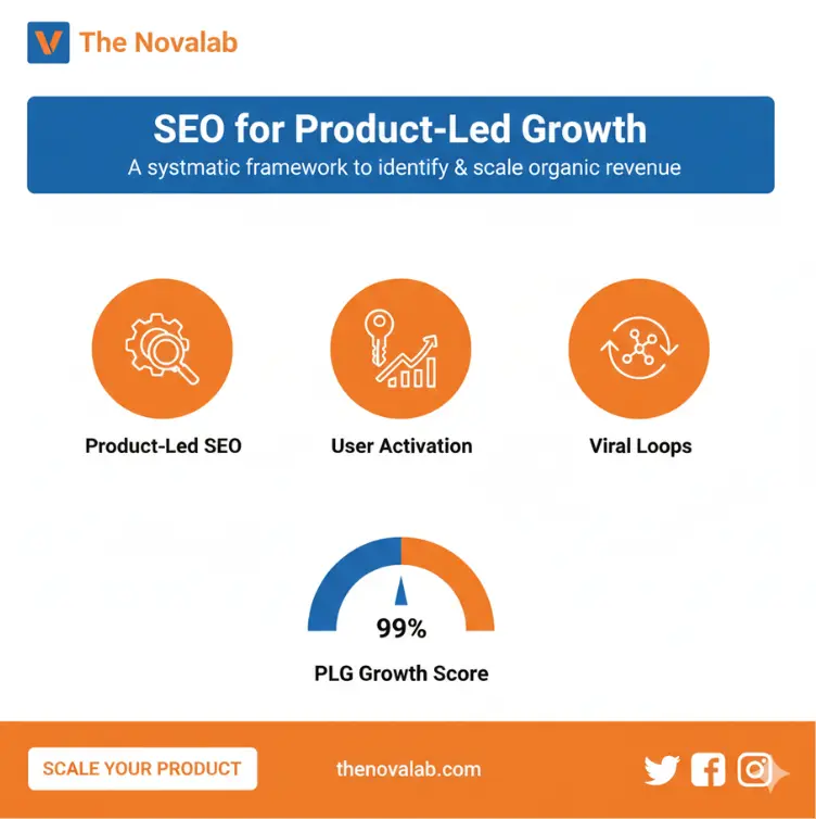 Novalab SEO for product-led growth improving user activation, viral loops, and product-driven organic revenue scaling.