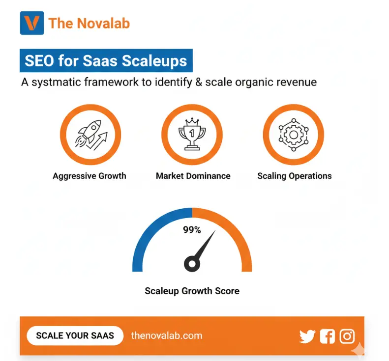 Novalab SEO for SaaS scaleups driving aggressive growth, market dominance, and operational scaling to increase organic revenue.