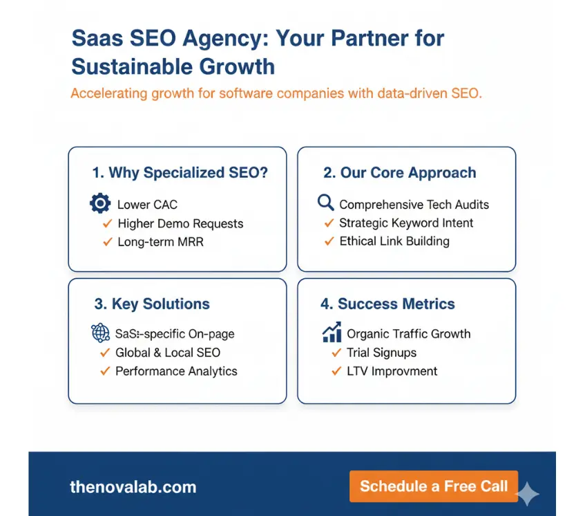 Specialized SEO for SaaS companies to increase trials, revenue, and customer lifetime value – Novalab.