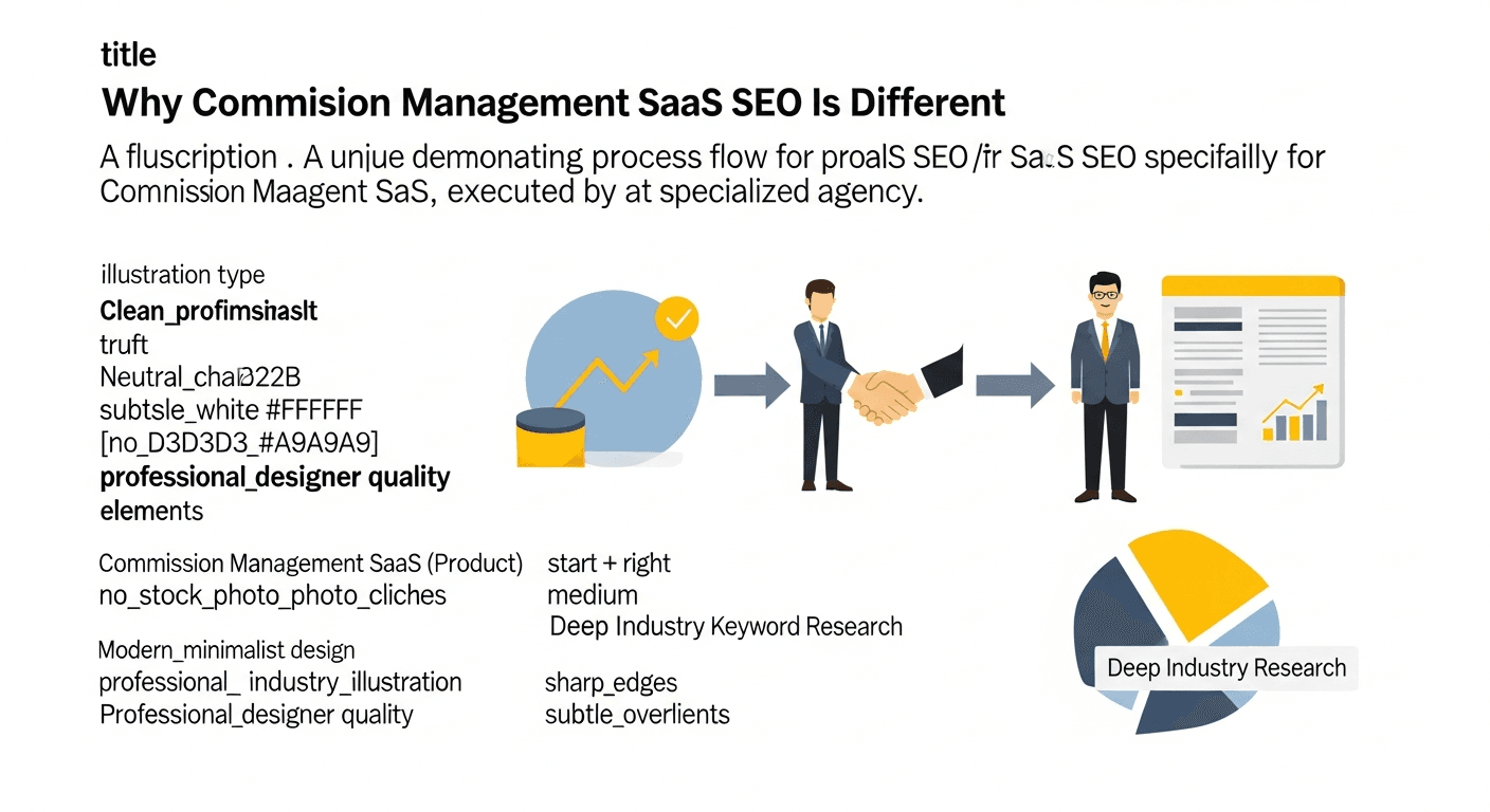 Why Commission Management SaaS SEO Is Different — commission management saas