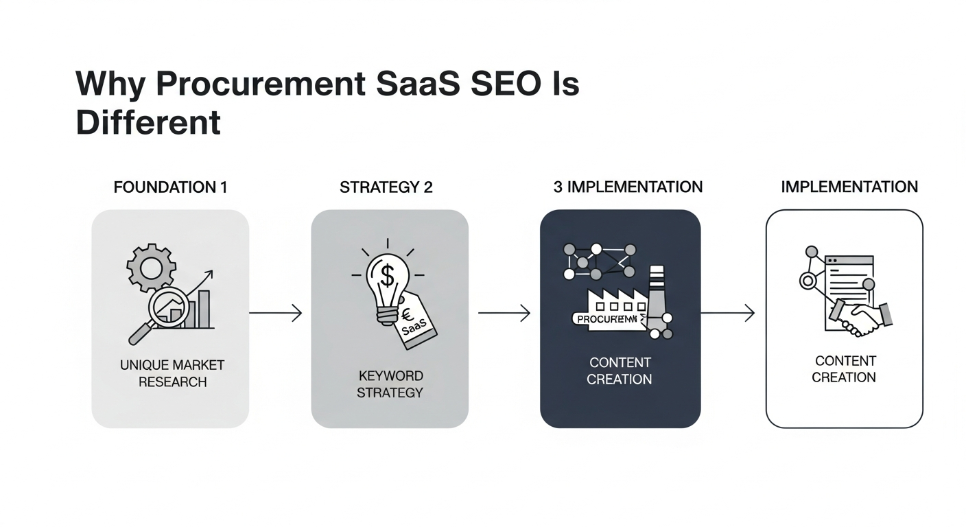 Why Procurement SaaS SEO Is Different - SEO for procurement SaaS companies